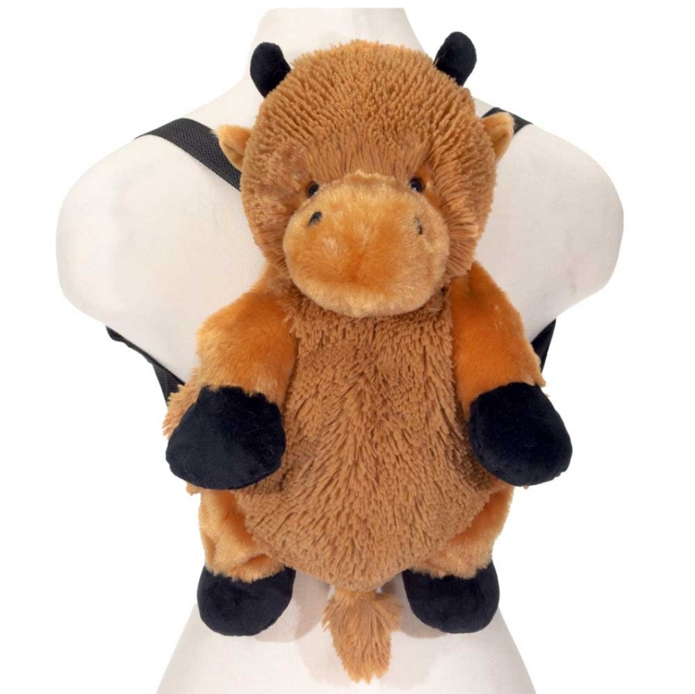 NWT Fiesta Plush Bison Backpack 16"
